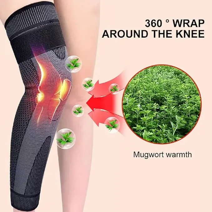 Eicgo Self-Heating Mugwort Knee Wraps – Set of 2 (1 Pair) - Image 2